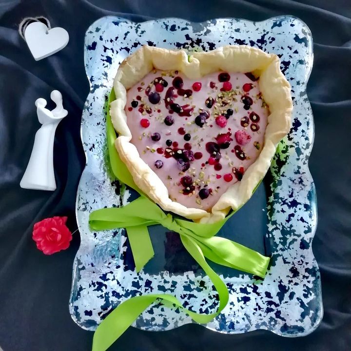 Buongiorno e buon #sanvalentino ? Oggi voglio festeggiare l'#amore con questo semplice #cuoredisfoglia ripieno di 